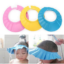 Constantly splashing water on bathroom floors can cause damage over time. Adjustable Baby Shower Cap Child Kids Shampoo Bath Hat Wash Hair Shield Buy From 2 On Joom E Commerce Platform