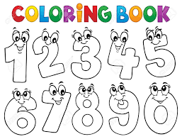 Download Coloring Book Cartoon Numbers Set Illustration Royalty Free Cliparts Vectors And Stock Illustration Image 121888313