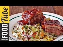 Sticky Beef Ribs Slaw Jamie Oliver Beef Short Rib Recipes Beef Ribs Pork Recipes