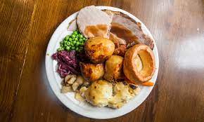 It can contain many elements, but most commonly a christmas dinner is roast turkey. How The Modern British Roast Christmas Dinner Evolved And The Carrot Is The Only Native Of The Uk Daily Mail Online
