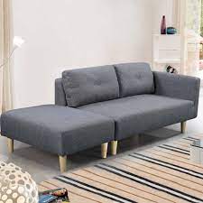 200 7mar18 modern 2 3 seater small sofa couch grey fabric footstool cheap ebay small sofa small comfortable sofa stylish sofa