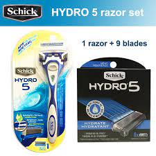 The razor came with some vintage schick blades. 2020 New Original Genuine Schick Hydro 5 Razor Blades Set 9 Blades 1 Razor Best Manual Shaving Razor Set For Man Shaving Razor Schick Razor Blades