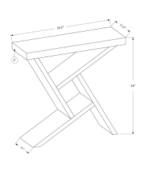 White And Cement Gray 36 Inch Accent Table In 2020 Accent Table Monarch Specialties Geometric Side Table
