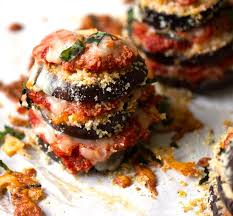 Eggplant Parmesan Stacks Recipe Baked Eggplant Food Food Recipes