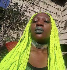 Neon Green Box Braids Hair Game Strong Hair Game Kawaii Hairstyles