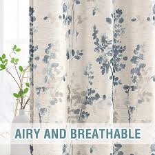 Back Tab Print Bedroom Curtains 84 Inches Long 95% Blackout Window Curtain  Panel | Ebay