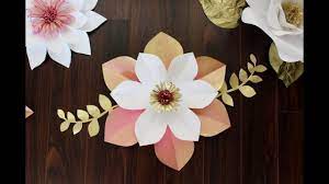 Catálogo de flores de papel gigantes. Diy Flores De Cartulina Youtube