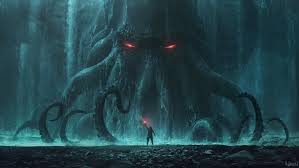 According to the caption, she went to the waterfront and read the wrong book. Top Ten H P Lovecraft Monsters Who Aren T Cthulhu