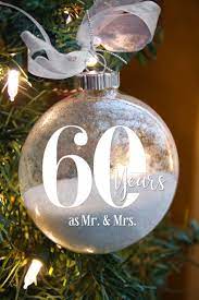 60th Wedding Anniversary Christmas Ornament Personalized Etsy Unique Anniversary Gifts 60 Wedding Anniversary Unique Wedding Gifts