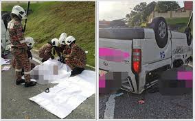 Berita kereta bawa pm terbabas. Bernama Dua Maut Tiga Parah Van Bawa Pengawal Keselamatan Terbabas