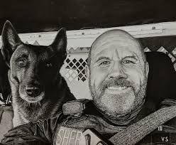 People And Pet Charcoal Portraits