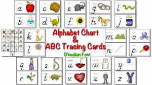 Alphabet Chart Abc Tracing Cards Youtube