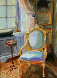 Art Print Of Chaise Francaise French Interior Green And Etsy In 2021 Art Painting Art Prints