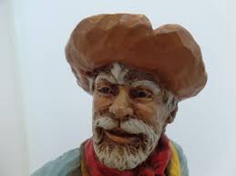 Universal Statuary Corporation Chicago (Signed) Cowboy Figurine Panning for  Gold