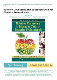 read pdf nutrition counseling and