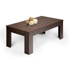 Brushing the oak removes the soft fibres from its grain, so you get a rustic, touchable texture. Coffee Table Easy Dark Oak Mobili Fiver