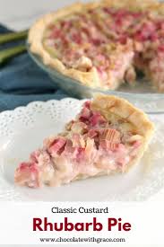 Eggs, lightly beaten · ⁄ cup . Old Fashioned Rhubarb Pie Chocolate With Grace
