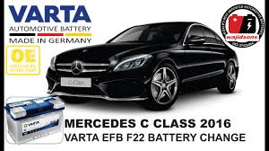 How To Replace Battery In Mercedes C Class 2016 Varta Youtube