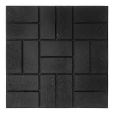 Envirotile 24 In X 24 In Xl Brick Black Rubber Paver 1ea Mt5001194cm The Home Depot Rubber Patio Rubber Patio Pavers Rubber Paver