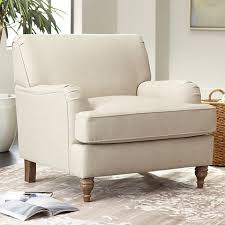 Cantebury Colony Linen Upholstered Armchair 14k32 Lamps Plus Linen Armchair Upholstered Arm Chair Arm Chairs Living Room