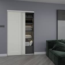 Browse a wide selection of interior doors and closet doors, including pocket doors, wardrobe doors, french doors and interior sliding doors in a variety of styles. Colonial Elegance Time Square Massonite White Sliding Closet Door 48x80 5 On Sale Overstock 32126333