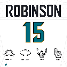 Jacksonville Jaguars Wr Allen Robinson Was A Receiving Machine In Week 2 Pulling In 6 Passes For 2 Tds Against The Miami D Jacksonville Jaguars Nfl Nfl Season