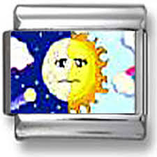 Half sun half moon painting. Half Moon 8211 Half Sun Painting Italian Charm