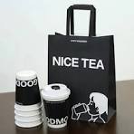 [Hot Item] 10oz 16oz 12oz Black Color Double Wall Hollow Paper Cup with  Packaging Takeaway Bag for Hot Coffee Beverage