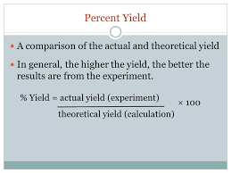 This is a percentage value. Percent Yield Ppt Video Online Download