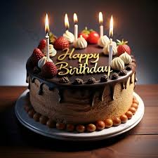 A Mind Blowing Cake Design Of Happy ...