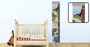 Personalized Dino Growth Chart Wall Decals