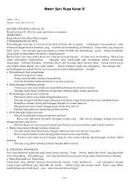 Buku seni budaya untuk smp mts kelas vii penerbit erlangga. Pdf Materi Seni Rupa Kelas Ix Lailatul Masyhuroh Academia Edu