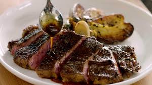 Ny Prime Steak Step 1 Begin By Seasoning Steak With Homemade Dry Rub Sear Steak On All Sides Add Butter A F Gordon Ramsey Recipes Gordon Ramsay Recipe Food