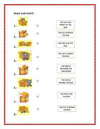 Match Column A With Column B Preposition Worksheets Preposition Worksheets Kindergarten Prepositions