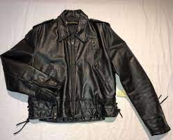 Vintage California Highway Patrol Harley Davidson Leather Jacket Mens 42 Reg Leather Jacket Men Harley Davidson Leather Jackets Leather Jacket