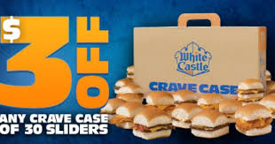White Castle Coupon For 3 Off Any Crave Case Of 30 Sliders 10 24 11 3 Crave Case Restaurant Deals Coupon Cravings