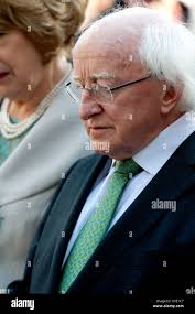 Michael D Higgins, President of Ireland, at Coventry Cathedral Stock Photo 