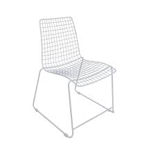 Marquee White Iron Wire Chair Bunnings Warehouse Wire Dining Chairs Chair White Dining Chairs