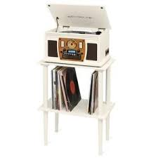Search for white record player stand. Wooden Stand With Record Holder In 2021 Record Stand Record Player Table Record Player Stand Diy