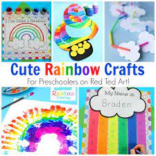 Want to make some rainbows in the kitchen? Rainbow Crafts For Preschool Red Ted Art Make Crafting With Kids Easy Fun