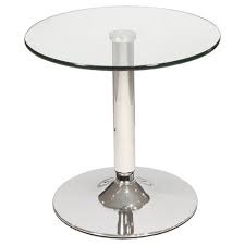 This Beautiful Circular Bistro Side Table Is A Stunner From Our Collection Of Mini Posseur Tables W With Images Modern Glass Coffee Table Side Table Coffee Table Pictures