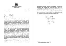 Check spelling or type a new query. Matt Hancock S Resignation Letter In Full And Boris Johnson S Written Reply Heraldscotland