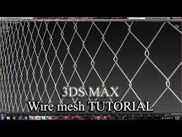 3ds Max Tutorial Modeling Wire Mesh With Spline Youtube 3ds Max Tutorials 3ds Max 3d Modeling Tutorial