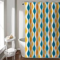 Washing, rinsing, and repeating just got a whole lot more interesting thanks to fabric shower curtains featuring artwork of your choice. Orange Shower Curtains Shower Liners You Ll Love In 2021 Wayfair