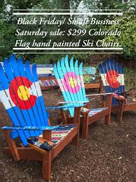 Our 1 Bestseller The Hand Painted Colorado Flag Adirondack Ski Chair Is Only 299 This Week Starting Today Th Colorado Flag Colorado Paint Adirondack Chair