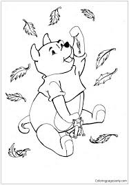 Parents may receive compensation when you click through and purchase from links contained on this website. Little Bear With Leaves Fall In The Autumn Coloring Pages Fall Coloring Pages Coloring Pages For Kids And Adults
