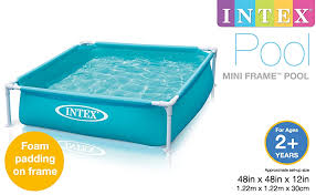 Amazon Com Intex Mini Frame Pool Blue Toys Games Mini Frames Intex Pool