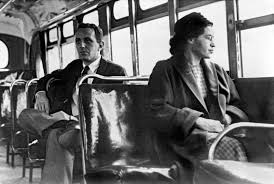 Rosa Parks refuses to give up her seat