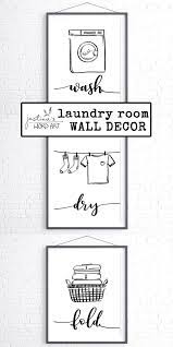 Wash Dry Fold Laundry Room Decor Set Of 3 Prints Utility Etsy Laundry Room Decor Wash Dry Fold Word Wall Art