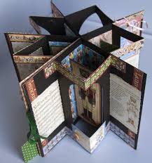 Stampensteins Castle Cartoes Artesanais Diy Livro Cartao Criativo